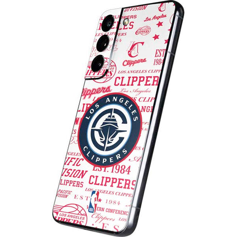 NBA Los Angeles Clippers Blast Logos Galaxy S22 Plus Skin